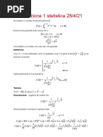 Esercitazione Statistica 01