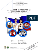 Practical Research 2: Second Quarter - Module 8 Data Using Appropriate Instruments