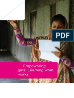 Empowering Girls: Learning What Works: Lessons From The Girl Power Programme 2011 - 2015