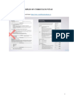 Examples of Curriculum Vitae: The Following CV Is Retrieved From