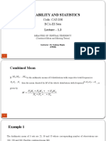 Probability and Statistics: Code: CAT-208 Bca-Iii Sem