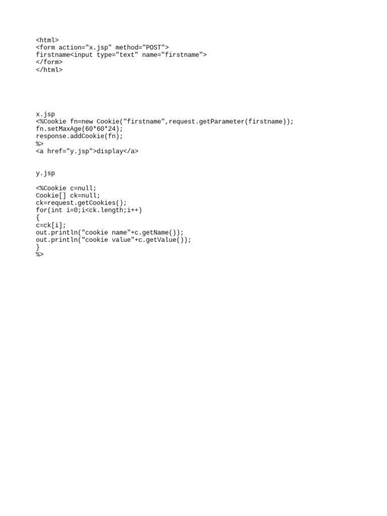 Java Servlet Cookie Management Guide | PDF | Computers