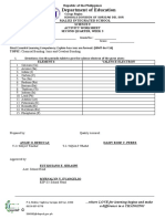 Department of Education: Science 9 Activity Worksheet Second Quarter, Week 3