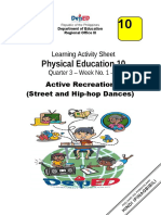 Physical Education 10: Learning Activity Sheet