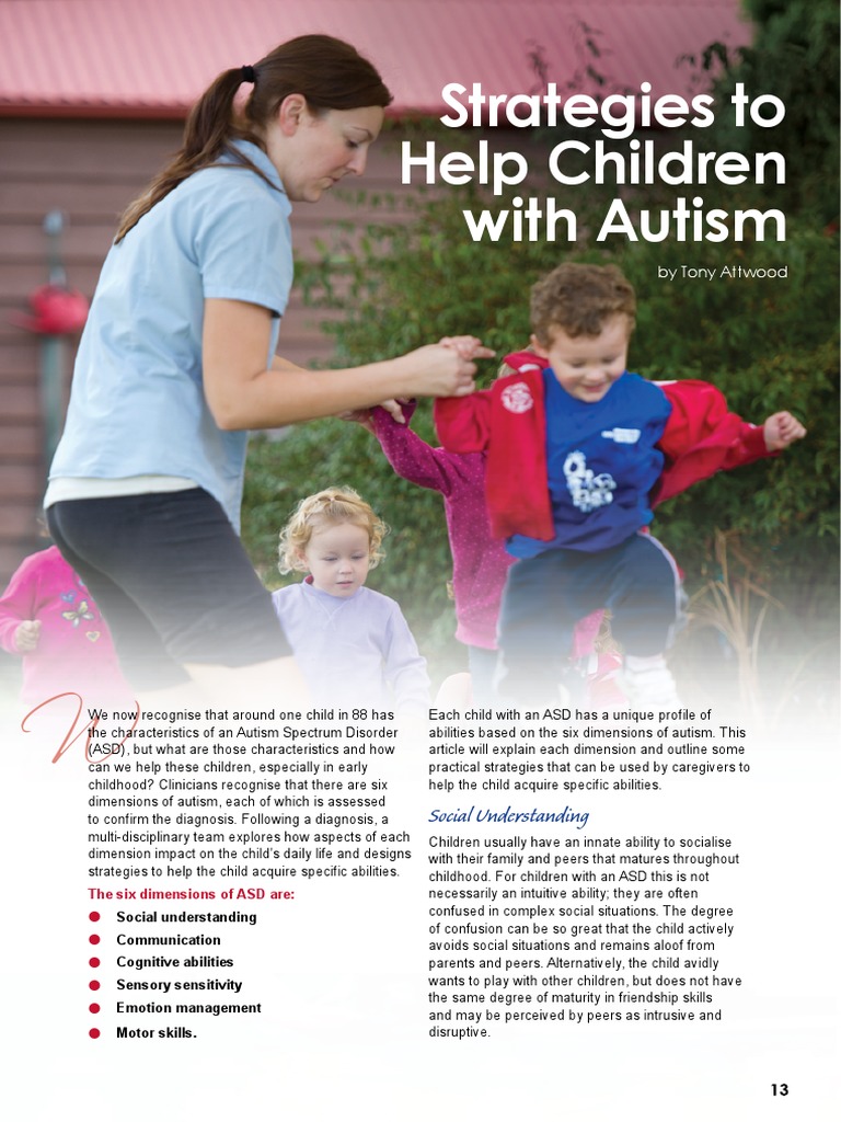 06 Strategies To Help Children With Autism | PDF | Autism Spectrum ...