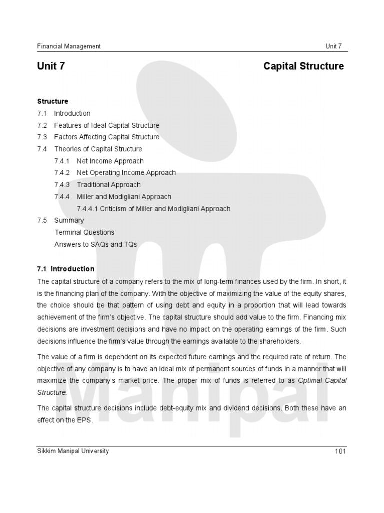 Optimal Capital Structure Guide | PDF | Capital Structure | Cost Of Capital