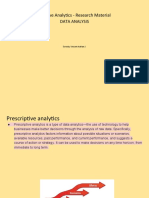 Prescriptive Analytics - Research Material: Data Analysis