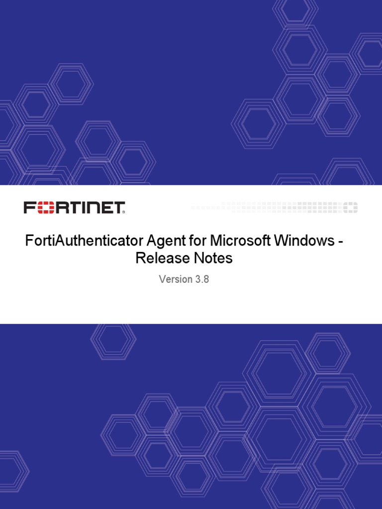 Fortiauthenticator Windows Agent v3.8 Release Notes | PDF | Microsoft ...