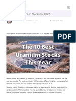 Top 10 Uranium Stocks for 2022 _ StockHitter.com