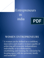 Women Entrepreneurs PPT - by Sneha