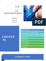 Seminar On Additive Manufacturing: Presented by T.Sai Deepthi 19AG5A0310