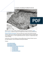 Properties of Various Portland Cement Grades