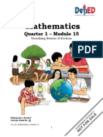 Mathematics: Quarter 1 - Module 15