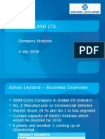 Ashok Leyland LTD Company Analysis