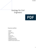 Geology For Civil Engineers: Course Outline