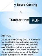 Activity Based Costing