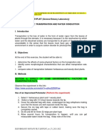 Activity 12 - Transpiration (Instruction Sheet)