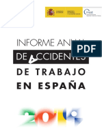 Informe Anual de Accidentes de Trabajo en España 2019