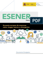 ESENER (Encuesta Europea de Empresas Sobre Riesgos Nuevos y Emergentes) 2019. Datos de España