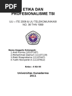 Artikel Tentang UU ITE 2008 Dan UU Telekomunikasi NO 36