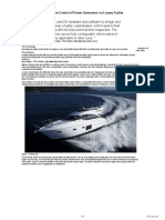 Active Noise and Vibration Control of Power Generators On Luxury Yachts