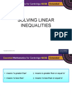 Soling Linear Inequalities