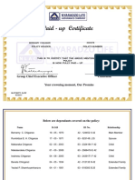 Chiganze Certificate