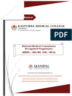 Programmes Offered At: National Medical Commission Recognised Programmes (Mbbs / Md/Ms /DM / MCH)