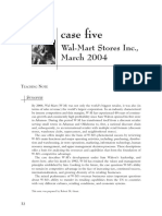 Case Five: Wal-Mart Stores Inc., March 2004