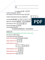 Fórmulas Geometria Analítica