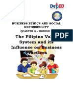 The Filipino Value System and Its Influence On Business Practices