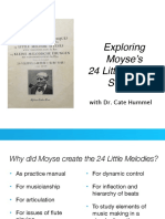 Exploring Moyse's 24 Little Melodic Studies