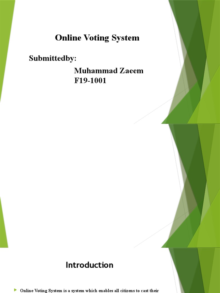 Online Voting System Overview and Features | PDF | Electronic Voting ...