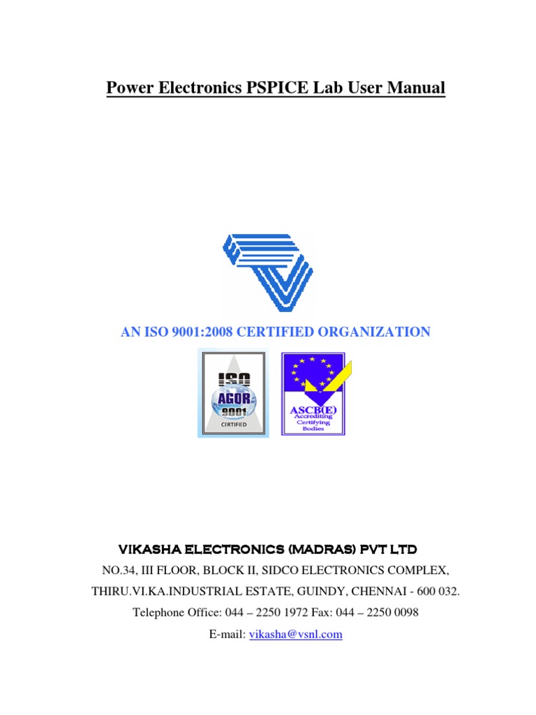 Power Electronics PSPICE Lab Guide | PDF | Power Inverter | Rectifier