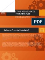 PROYECTOS PEDAGOGICOS TRANSVERSALES