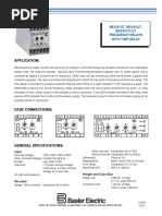 Application:: BE3-81OT, BE3-81UT, BE3-81OT/UT Frequency Relays With Time Delay