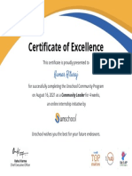 Community Leader - Certificate - Unschool