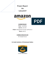 Project Report On Amazon PDF Free
