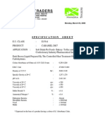 Manora Traders Caramel Specification Sheet