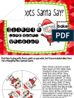 What Does Santa Say?: Silent e
