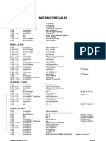 2011 Formula 1 Spanish Grand Prix Timetable (Draft)