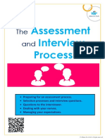 Readiness For Work Hand Out Part D The Assessment and Interview Process
