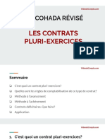 Syscohada Révisé - Les Contrats Pluri-Exercices