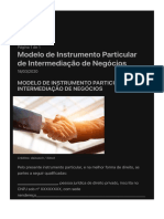 Modelo Contrato de Intermediário