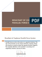 Resultant of Coplanar Parallel Force System