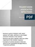 Transfusion Associated Infections: DR Thulasiram JR Dept of Transfusion Medicine