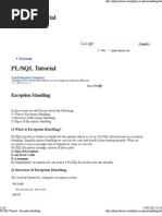 Download PL_SQL Tutorial - Exception Handling by bowoyeki SN55608159 doc pdf