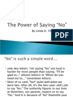 The Power of Saying-NO