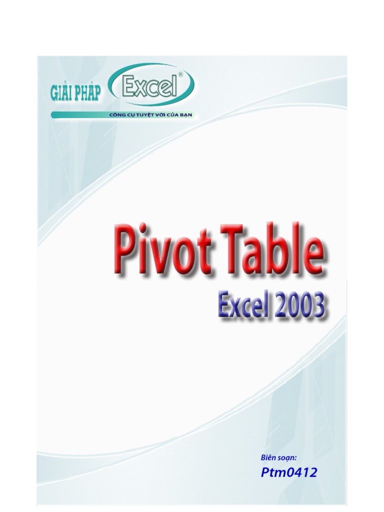 PivotTable 2003 | PDF