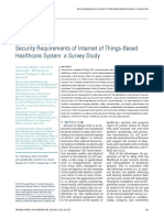 Security Requirements of Internet of Things-Based Healthcare System: A Survey Study